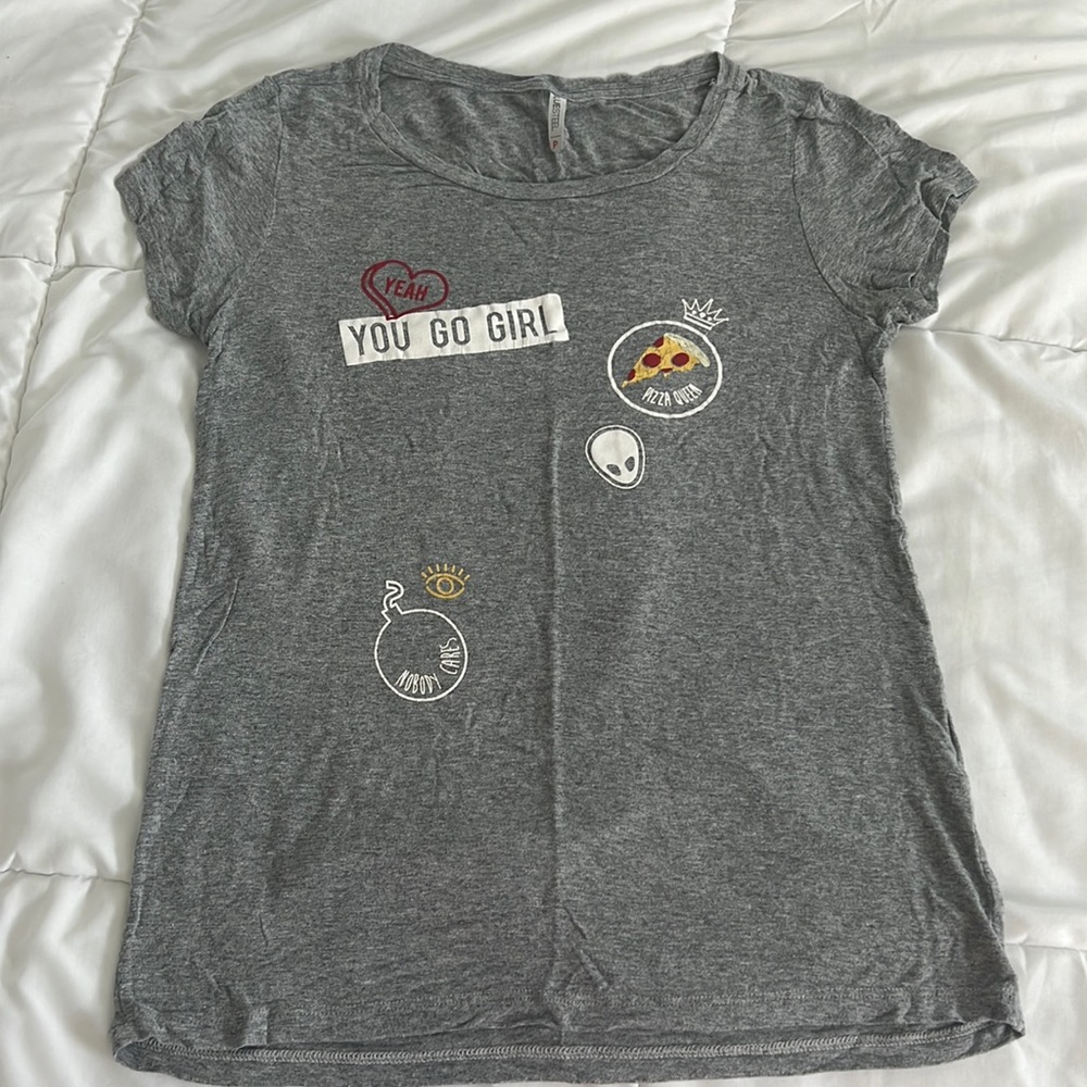 Short Sleeve Gray S shirt